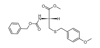 S-(p-methoxybenzyl)-N-(benzyloxycarbonyl)cysteine methyl ester Structure