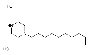 1-decyl-2,5-dimethylpiperazine,dihydrochloride Structure