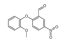 2-(2-methoxy-phenoxy)-5-nitro-benzaldehyde结构式