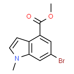 Methyl 6-bromo-1-methyl-1H-indole-4-carboxylate structure