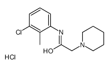 N-(3-chloro-2-methylphenyl)-2-piperidin-1-ylacetamide,hydrochloride结构式