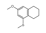 (3-methoxy-5,6,7,8-tetrahydronaphthalen-1-yl)(methyl)sulfane结构式