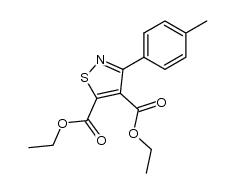 diethyl 3-(p-tolyl)isothiazole-4,5-dicarboxylate Structure