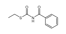 benzoyl-thiocarbamic acid S-ethyl ester Structure