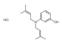 3-(bis(3-methylbut-2-en-1-yl)amino)phenol hydrochloride Structure