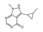 1-methyl-3-(2-methylcyclopropyl)-2H-pyrazolo[3,4-d]pyrimidin-4-one Structure