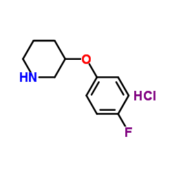 3-(4-Fluorophenoxy)piperidine HCl structure