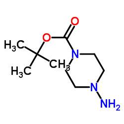 tert-Butyl 4-aminopiperazine-1-carboxylate structure