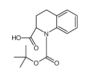 (S)-1-BOC-3,4-DIHYDRO-2H-QUINOLINE-2-CARBOXYLIC ACID Structure