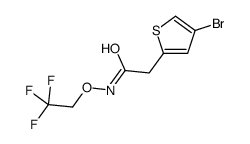 2-(4-bromothiophen-2-yl)-N-(2,2,2-trifluoroethoxy)acetamide Structure