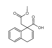 1-methoxycarbonylmethyl-1,4-dihydro-1-naphthoic acid Structure