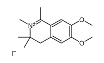 6,7-dimethoxy-1,2,3,3-tetramethyl-4H-isoquinolin-2-ium,iodide Structure