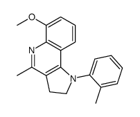 6-methoxy-4-methyl-1-(2-methylphenyl)-2,3-dihydropyrrolo[3,2-c]quinoline结构式