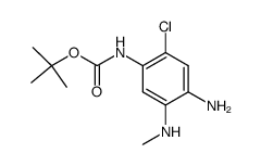 tert-butyl 4-amino-2-chloro-5-(methylamino)phenylcarbamate结构式