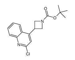 Tert-Butyl3-(2-chloroquinolin-4-yl)azetidine-1-carboxylate结构式