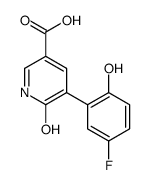 5-(5-fluoro-2-hydroxyphenyl)-6-oxo-1H-pyridine-3-carboxylic acid Structure