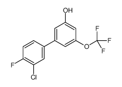 3-(3-chloro-4-fluorophenyl)-5-(trifluoromethoxy)phenol结构式