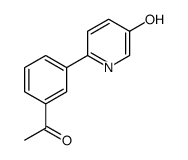 1-[3-(5-hydroxypyridin-2-yl)phenyl]ethanone Structure