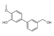 5-[3-(hydroxymethyl)phenyl]-2-methoxyphenol结构式