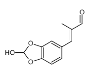 3-(2-hydroxy-1,3-benzodioxol-5-yl)-2-methylprop-2-enal Structure