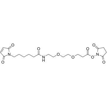 MC-PEG2-C2-​NHS ester structure