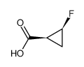 (1S,2S)-2-fluorocyclopropanecarboxylic acid structure