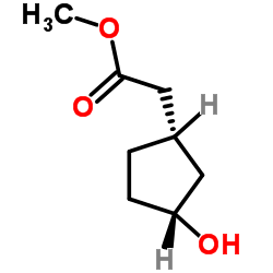 Methyl [(1S,3R)-3-hydroxycyclopentyl]acetate structure