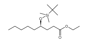 ethyl (R)-4-(tert-butyldimethylsilyloxy)nonanoate结构式