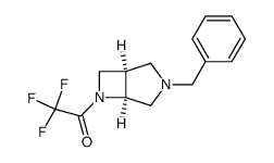 1-((1R,5S)-3-benzyl-3,6-diazabicyclo[3.2.0]heptan-6-yl)-2,2,2-trifluoroethan-1-one Structure