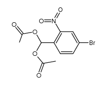 4-bromo-2-nitrobenzylidene diethanoate结构式