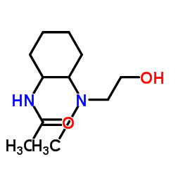 N-{2-[(2-Hydroxyethyl)(methyl)amino]cyclohexyl}acetamide Structure