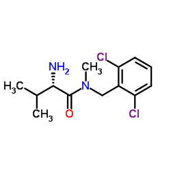 N-(2,6-Dichlorobenzyl)-N-methyl-L-valinamide结构式