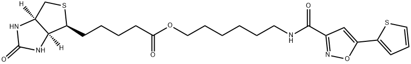 Biotinylated isoxazole structure