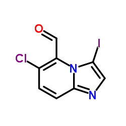 6-Chloro-3-iodoimidazo[1,2-a]pyridine-5-carbaldehyde结构式