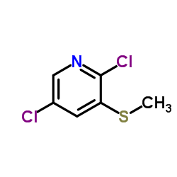 2,5-二氯-3-(甲硫基)吡啶结构式