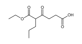 1-ethyl (+/-)-3-oxo-2-propylhexanedioate Structure