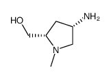 2-Pyrrolidinemethanol,4-amino-1-methyl-,(2S-cis)-(9CI)结构式