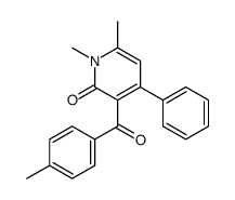 1,6-Dimethyl-3-(4-methylbenzoyl)-4-phenyl-2(1H)-pyridinone structure