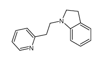 1-(2-pyridin-2-ylethyl)-2,3-dihydroindole Structure