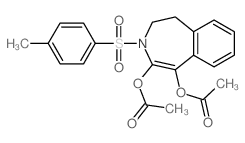 1H-3-Benzazepine-4,5-diol,2,3-dihydro-3-[(4-methylphenyl)sulfonyl]-, 4,5-diacetate结构式