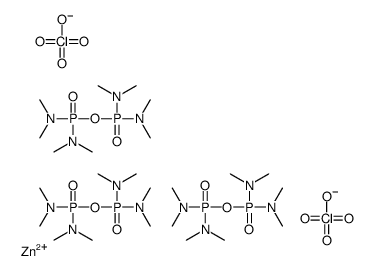 zinc,N-[bis(dimethylamino)phosphoryloxy-(dimethylamino)phosphoryl]-N-methylmethanamine,diperchlorate结构式