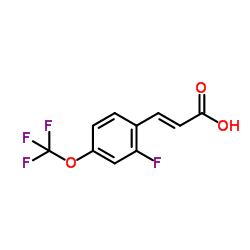 (2E)-3-[2-Fluoro-4-(trifluoromethoxy)phenyl]acrylic acid picture