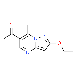 Ethanone,1-(2-ethoxy-7-methylpyrazolo[1,5-a]pyrimidin-6-yl)-(9CI) Structure