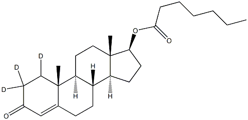 Testosterone-[D3] Heptanoate (CertiMass solution) Structure