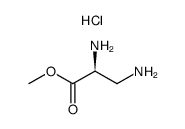 L-2,3-diaminopropionic acid methyl ester hydrochloride Structure