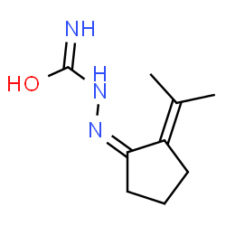 2-(1-Methylethylidene)cyclopentanone semicarbazone structure