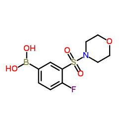 (4-氟-3-(吗啉代磺酰)苯基)硼酸结构式