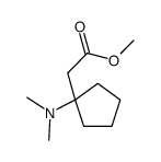 Cyclopentaneacetic acid, 1-(dimethylamino)-, methyl ester (9CI) structure