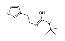 Carbamic acid, [2-(3-furanyl)ethyl]-, 1,1-dimethylethyl ester (9CI) structure