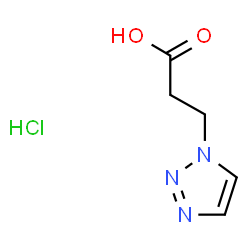 3-(1H-1,2,3-triazol-1-yl)propanoic acid hydrochloride structure